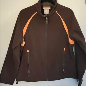 Women's Free Country Brown/Orange Jacket. Water/wind resistant. XL. EUC.